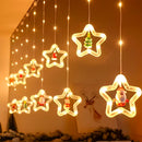 Cortina Intercalada  de Figuras Navidad