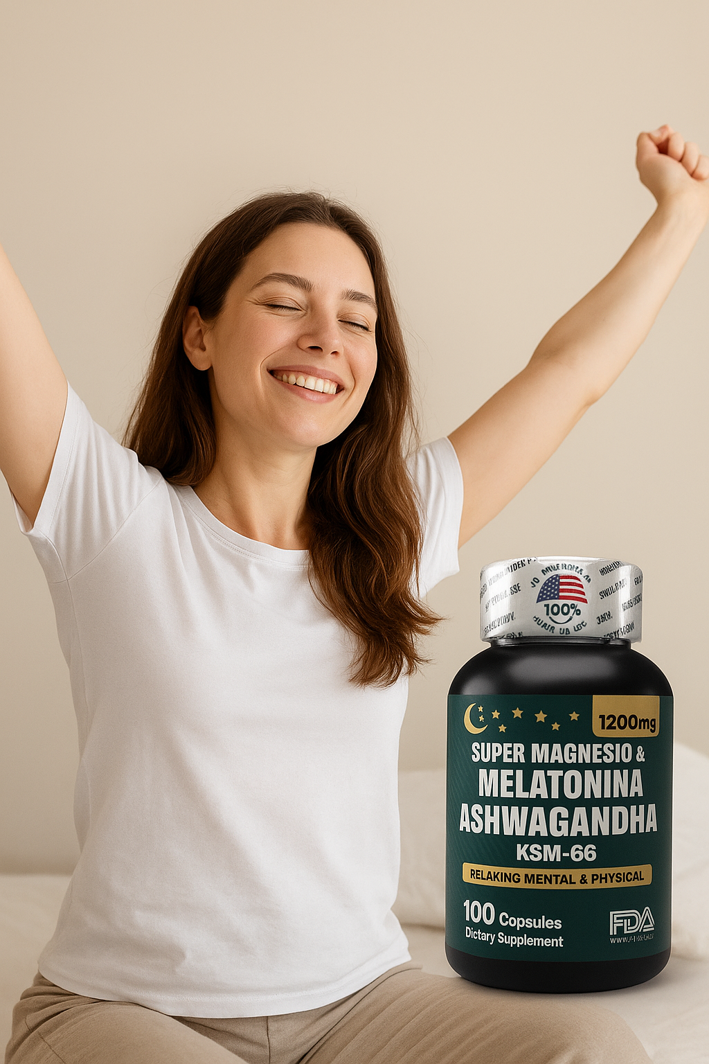 SUPERMAGNESIO Y MELATONIN + ASHWAGANDHA